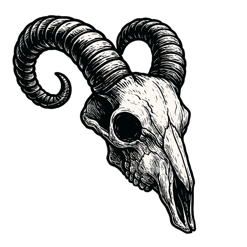 Dark skull symbol